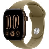 Apple Watch Series 12, Smartwatch bronze, Aluminium, 42 mm, Sportarmband Oliv S/M