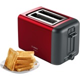 Bosch Kompakt-Toaster DesignLine TAT3P424DE rot/schwarz, 970 Watt, für 2 Scheiben Toast