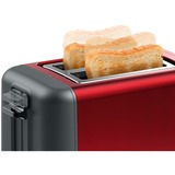 Bosch Kompakt-Toaster DesignLine TAT3P424DE rot/schwarz, 970 Watt, für 2 Scheiben Toast