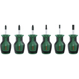Bosch Kurzschraubendreher Set, 6tlg. grün/schwarz, 6-teilig