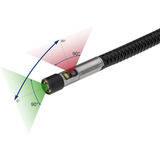 Hazet HD Sonde ⌀ 4,9 mm, Front- und Seitenkamera, Inspektionskamera Kompatibel mit Grundgerät 4812-11G und 4812-23G