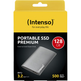 Intenso Portable SSD Premium 128 GB, Externe SSD anthrazit, USB-A 3.2 Gen 1 (5 Gbit/s), 1,8"