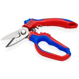 KNIPEX Gewinkelte Elektrikerschere 95 05 20 SB rot/blau