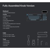 Keychron Q5 Pro, Gaming-Tastatur schwarz/blaugrau, DE-Layout, Keychron K Pro Banana, Hot-Swap, Aluminiumrahmen, RGB