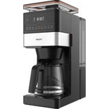 Krups Grind Aroma XL KM8428 mit Mahlwerk , Filtermaschine schwarz/edelstahl, Glaskanne