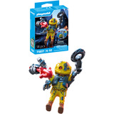 PLAYMOBIL 71837 Heroes: Roboter-Held, Konstruktionsspielzeug 