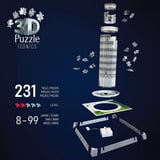 Ravensburger 3D Puzzle Iconics: Schiefer Turm von Pisa - mit Licht 216 Teile