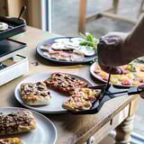 Rommelsbacher Pizza Raclette RCP 1800 schwarz/edelstahl, 1.800 Watt, Pizza-Funktion mit Unterhitze