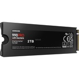 Samsung 990 PRO Heatsink 2 TB, SSD PCIe 4.0 x4, NVMe 2, M.2 2280, intern