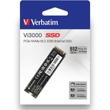 Verbatim Vi3000 512 GB, SSD PCIe 3.0 x4, NVMe, M.2 2280