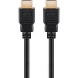 goobay Ultra High-Speed HDMI Kabel mit Ethernet, HDMI 2.1 schwarz, 1,5 Meter