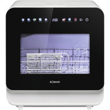 Bomann Tisch-Geschirrspüler TSG 5702 , Spülmaschine weiß/schwarz, mit 5 Liter Wassertank