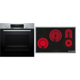Bosch HBD672LS82  Serie 6, Backofen-Set schwarz/edelstahl