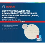Bosch Professional Expert M480 Netzstruktur-Schleifblatt Ø 125mm, K80 50 Stück, für Exzenterschleifer