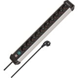 Brennenstuhl Premium-Alu-Line Steckdosenleiste 10-fach schwarz/aluminium, 3 Meter Kabel, mit Sicherheitsschalter