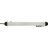 Brennenstuhl Premium-Alu-Line Steckdosenleiste 10-fach schwarz/aluminium, 3 Meter Kabel, mit Sicherheitsschalter