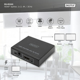 Digitus 4K HDMI Splitter, 1x2 schwarz