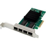 Digitus 4-Port Gigabit Ethernet, LAN-Adapter 