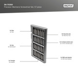 Digitus Feinmechaniker Schraubendreher Set, Bit-Satz grau, 57-teilig