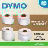 Dymo LabelWriter ORIGINAL Vielzweck-Etiketten, 19 x 51 mm 12 Rollen mit je 500 Etiketten