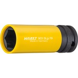 Hazet Steckschlüssel 903SLG-19, 1/2" gelb, mit farbiger Hülse, für Alu-Felgen, 19mm