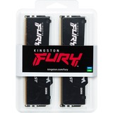 Kingston FURY DIMM 32 GB DDR5-6000 (2x 16 GB) Dual-Kit, Arbeitsspeicher schwarz, KF560C36BBEAK2-32, FURY Beast RGB, INTEL XMP, AMD EXPO