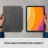 Logitech Combo Touch für iPad Air (4./5. Generation), Tastatur grau, DE-Layout