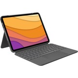 Logitech Combo Touch für iPad Air (4. Generation), Tastatur grau, DE-Layout
