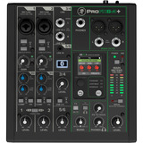 MACKIE ProFX6v3+ , Mischpult schwarz, professioneller 6-Kanal Mixer Enhanced FX