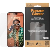 PanzerGlass Displayschutz Classic Fit, Schutzfolie transparent, iPhone 15 Pro Max