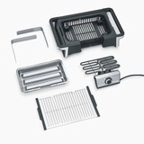 Severin eBBQ Elektrogrill SENOA BOOST schwarz/edelstahl, 3.000 Watt, mit BoostZone