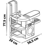 Smoby Rowenta Haushalts-Set Waschküche, Kinderhaushaltsgerät braun/dunkelgrau