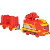 Spin Master Mighty Express Motorisierter Zug Frachter Nick mit Güterwaggon, Spielfahrzeug rot/gelb