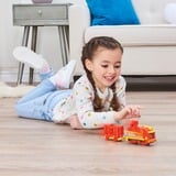 Spin Master Mighty Express Motorisierter Zug Frachter Nick mit Güterwaggon, Spielfahrzeug rot/gelb