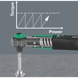 Wera Drehmomentschlüssel Safe-Torque A2 Set 1, 23‑teilig schwarz/grün, 1/4" Sechskant, 2-12 Nm