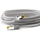 goobay RJ-45 Patchkabel Cat 6.a S/FTP (PiMF), mit Cat.7 Rohkabel	 grau, 1 Meter