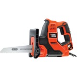 BLACK+DECKER 3-in-1 Autoselect Universalsäge Scorpion RS890K, Stichsäge orange, Koffer, 500 Watt