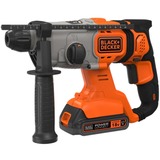 BLACK+DECKER Akku-Kombihammer BCD900E2K, 18Volt, Bohrhammer orange/schwarz, 2x 2,5Ah Li-Ionen-Akku