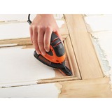 BLACK+DECKER Kompakt-Mouse BEW230-QS, Deltaschleifer orange/schwarz, 55 Watt