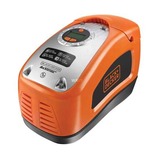 BLACK+DECKER Kompressor ASI300-QS, 11bar, Luftpumpe orange/schwarz, 12 Volt Zigarettenzünder-Anschluss