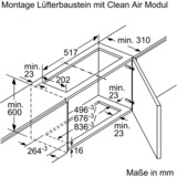 Bosch CleanAirPlus Umluftmodul DWZ1IX1C6, Umrüst-Set silber