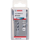 Bosch HSS-Spiralbohrer PointTeQ, Ø 4mm x 75mm, 10 Stück Arbeitslänge 43mm