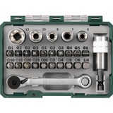 Bosch Heimwerken & Garten Mini Ratschen-Set 27-teilig, Werkzeug-Set grün