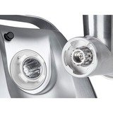 Bosch Home Fleischwolf ProPower MFW67440 silber/schwarz, 700 Watt, Schnitzler-, Wurstfüller- und Kebbe-Aufsatz