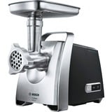 Bosch Home Fleischwolf ProPower MFW68660 silber/schwarz, 800 Watt, Fruchtpressen-, Schnitzler-, Wurstfüller- und Kebbe-Aufsatz