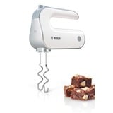 Bosch Home Handmixer-Set Styline MFQ4080 weiß/silber, 500 Watt, mit Zerkleinerer und Edelstahlmixfuß