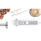 Bosch Home Handmixer-Set Styline MFQ4080 weiß/silber, 500 Watt, mit Zerkleinerer und Edelstahlmixfuß