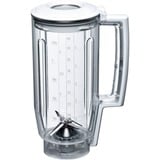 Bosch Home Mixeraufsatz MUZ5MX1, Kunststoff weiß/transparent, 1,25 Liter, für Küchenmaschine MUM Serie 2, MUM Serie 4, MUM5