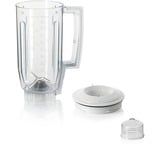 Bosch Home Mixeraufsatz MUZ5MX1, Kunststoff weiß/transparent, 1,25 Liter, für Küchenmaschine MUM Serie 2, MUM Serie 4, MUM5
