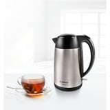 Bosch Home Wasserkocher DesignLine TWK3P420 edelstahl/schwarz, 1,7 Liter